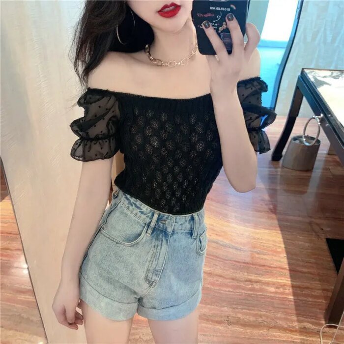 New Chiffon Fashionable Sexy Short-sleeved Style Very Fairy Dancing Short-sleeved Style - Image 5
