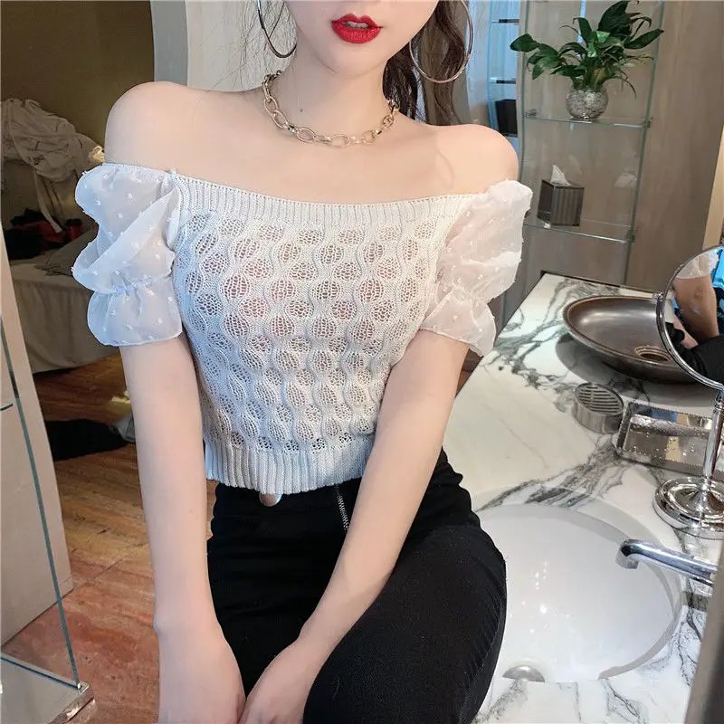 New Chiffon Fashionable Sexy Short-sleeved Style Very Fairy Dancing Short-sleeved Style