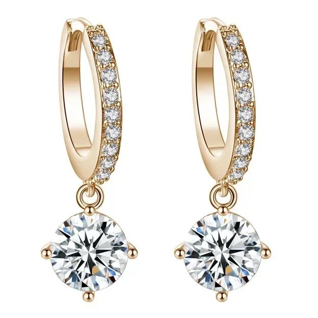 Luxury Zircon Polygon Earrings for Women New Design Gold Plated Stainless Steel Hoop Earrings Wedding 2024 Trending Jewelry Gift Luxury Zircon Polygon Earrings for Women New Design Gold Plated Stainless Steel Hoop Earrings Wedding 2024 Trending Jewelry Gift