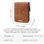 2024 Men PU Leather Short Wallet Male Luxury Zipper Coin Purse Card Holders Pocket Rfid Business Wallets Gifts for Dad Money Bag - Image 5