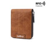 2024 Men PU Leather Short Wallet Male Luxury Zipper Coin Purse Card Holders Pocket Rfid Business Wallets Gifts for Dad Money Bag - Image 6