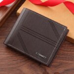 Men's Wallet Mens Short Wallet Youth Fashion Horizontal Soft Leather Business Wallet Credit ID Card Holder Wallet Billfold Purse - Image 5