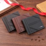 Men's Wallet Mens Short Wallet Youth Fashion Horizontal Soft Leather Business Wallet Credit ID Card Holder Wallet Billfold Purse - Image 3
