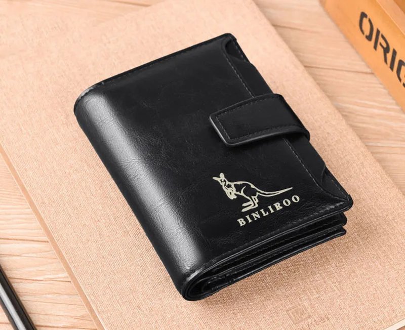 Leather Men's Wallet Luxury Short RFID Card Holder for Men Zipper Coin Purse Portable Male Wallets Billfold Leather Men's Wallet Luxury Short RFID Card Holder for Men Zipper Coin Purse Portable Male Wallets Billfold