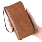 Men's PU Leather Long Wallet Large Capacity Phone Bags Multi Card Business Clutch Bags Male Travel Zipper Coin Purses - Image 6
