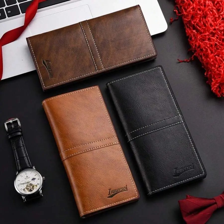 Custom Name Wallet Personalized Men's Long Large Capacity Multi-Card Wallet Personalized Gift for Boyfriend Husband Father's Day
