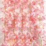 Cherry Blossom String Light 2M 20LED Garland Artificial Flower Garland Vines Fairy Lights For Bedroom Wedding Party Decoration - Image 3