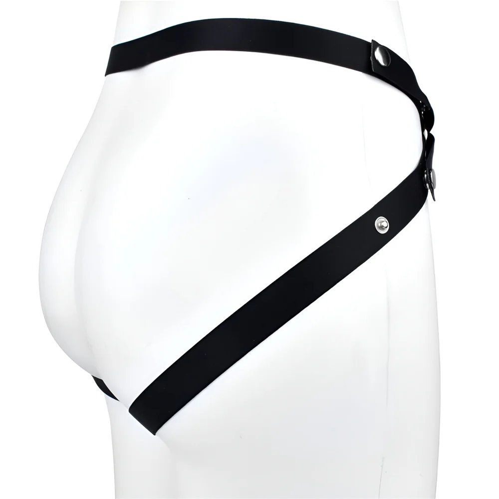 LEZEE Sexy Belt Body Bondage Harness Nipple Clamp Spiked Breast Cover Strap On Lingerie BDSM Bra Leather Gothic Sex Toys Women