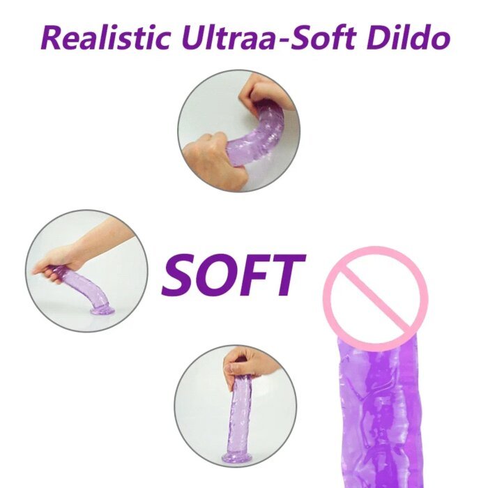 Translucent Soft Dildos Realistic Jelly Dildos 5 Color Option Small Dildo Simulation Penis Mini Dildo Toy Sex Toys for Woman - Image 3