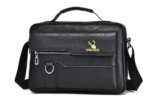 2021 New Men's Messenger Bag Brand designer PU Leather Retro Large-capacity Shoulder Bag Man Handbag Travel Backpack Sac à main - Image 6