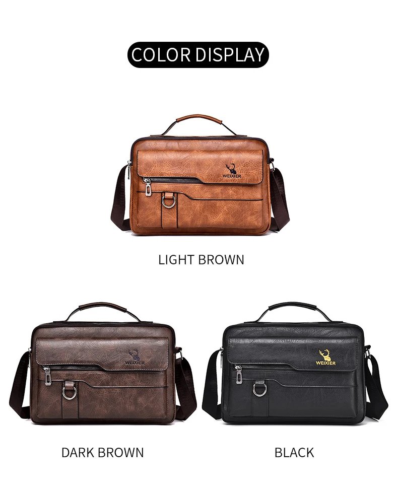 2021 New Men's Messenger Bag Brand designer PU Leather Retro Large-capacity Shoulder Bag Man Handbag Travel Backpack Sac à main 2021 New Men's Messenger Bag Brand designer PU Leather Retro Large-capacity Shoulder Bag Man Handbag Travel Backpack Sac à main