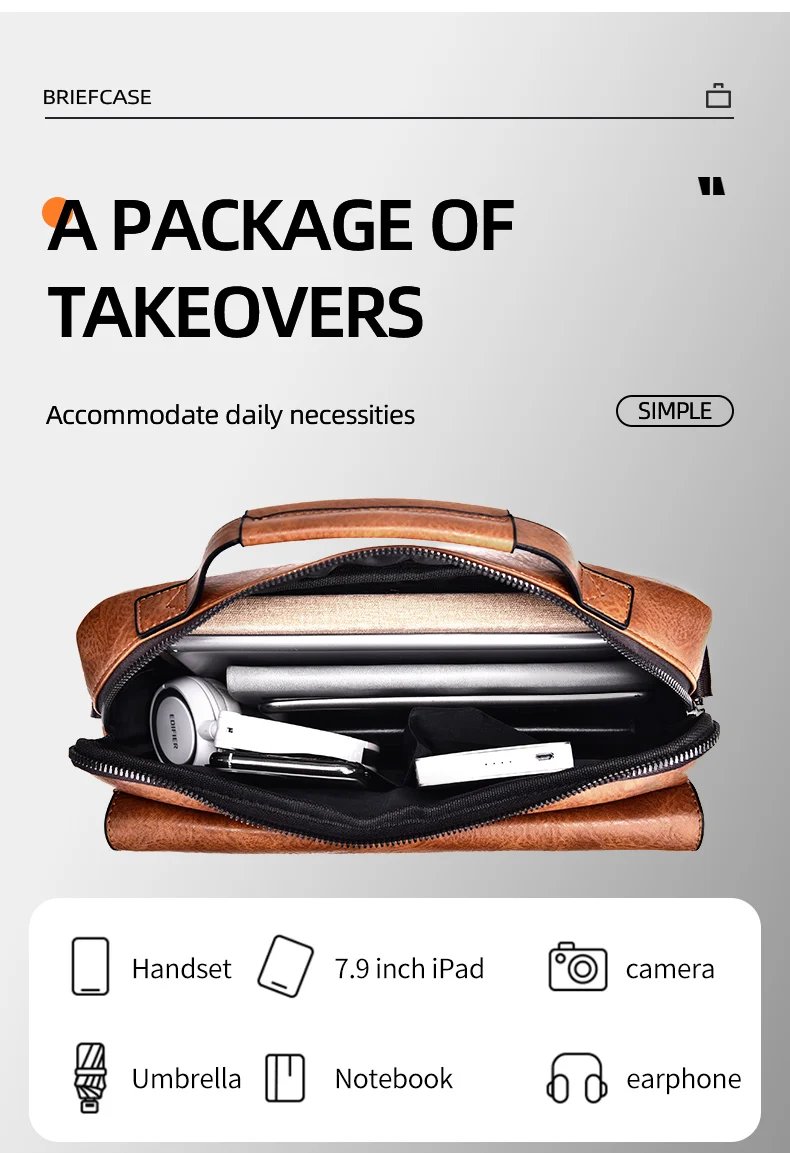 2021 New Men's Messenger Bag Brand designer PU Leather Retro Large-capacity Shoulder Bag Man Handbag Travel Backpack Sac à main 2021 New Men's Messenger Bag Brand designer PU Leather Retro Large-capacity Shoulder Bag Man Handbag Travel Backpack Sac à main