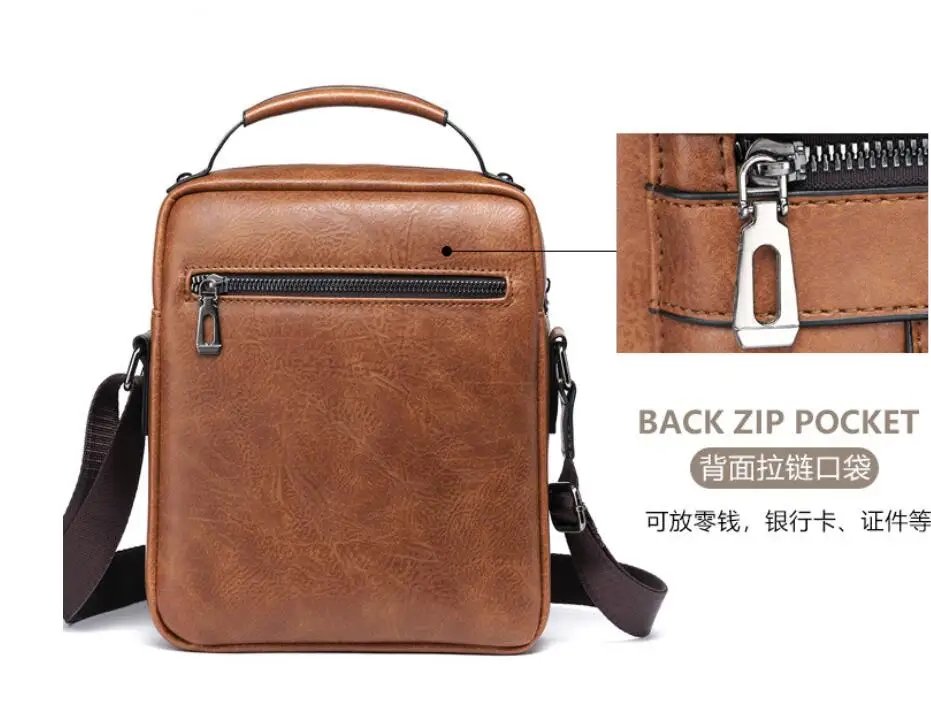 2021 New Men's Messenger Bag Brand designer PU Leather Retro Large-capacity Shoulder Bag Man Handbag Travel Backpack Sac à main 2021 New Men's Messenger Bag Brand designer PU Leather Retro Large-capacity Shoulder Bag Man Handbag Travel Backpack Sac à main