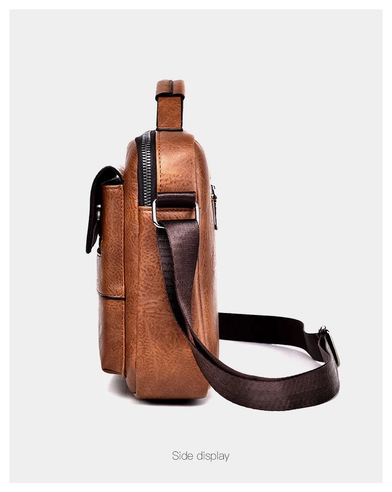 2021 New Men's Messenger Bag Brand designer PU Leather Retro Large-capacity Shoulder Bag Man Handbag Travel Backpack Sac à main 2021 New Men's Messenger Bag Brand designer PU Leather Retro Large-capacity Shoulder Bag Man Handbag Travel Backpack Sac à main