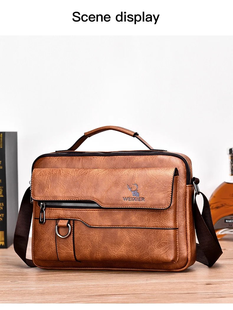 2021 New Men's Messenger Bag Brand designer PU Leather Retro Large-capacity Shoulder Bag Man Handbag Travel Backpack Sac à main 2021 New Men's Messenger Bag Brand designer PU Leather Retro Large-capacity Shoulder Bag Man Handbag Travel Backpack Sac à main