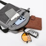 2023 Men's Messenger Bag Crossbody Shoulder Bags Fashion Canvas Casual Handbags Small Sling Pack for Work Business Satchel Purse - Image 3