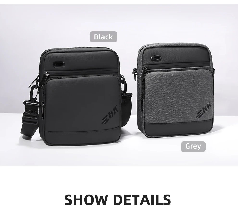 Heroic Knight Men Handbag High Quality Shoulder Bag Waterproof USB Oxford Crossbody Bag Casual Anti-theft Shoulder Sling Bag Heroic Knight Men Handbag High Quality Shoulder Bag Waterproof USB Oxford Crossbody Bag Casual Anti-theft Shoulder Sling Bag