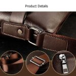 New Fashion Men Tote Bags PU Leather Famous Brand Men Messenger Bag with Clutch Male Cross Body Shoulder Business Bags for Men - Image 3