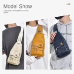 Men's Shoulder Bag Large Capacity Versatile Waterproof Crossbody Bags High Quality Luxury Designer Chest Bag Travel Back Bags - Image 5