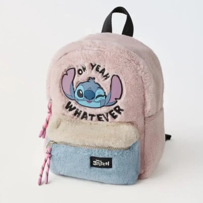 Disney Mickey Mouse Cartoon Fashion Backpack Women's Minnie Canvas School Bag Fashion Large Capacity Backpack Girls Mochila - Image 2