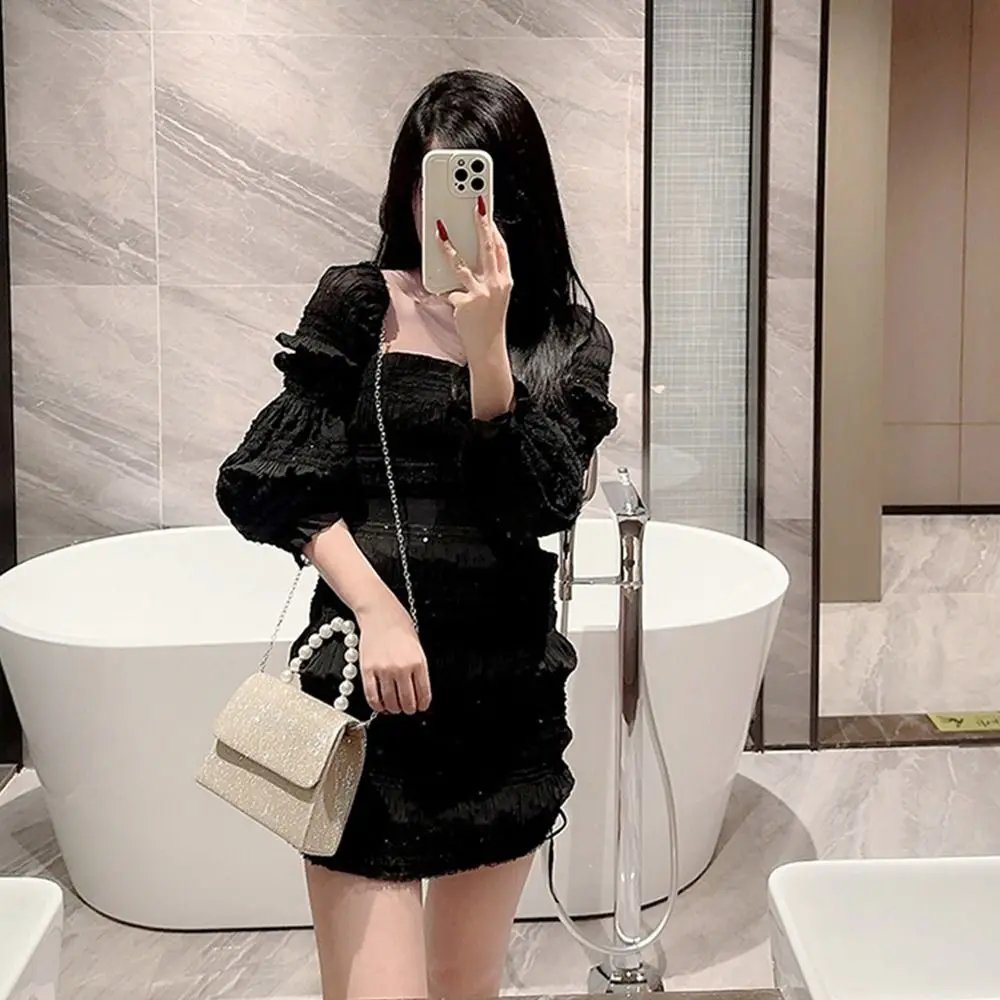 Pearl Chain Shoulder Bags Luxury Purse Gold Bright Silk Evening Bag Women Elegant Fashion Banquet Clutch Female Handbag Pearl Chain Shoulder Bags Luxury Purse Gold Bright Silk Evening Bag Women Elegant Fashion Banquet Clutch Female Handbag