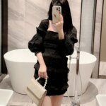 Pearl Chain Shoulder Bags Luxury Purse Gold Bright Silk Evening Bag Women Elegant Fashion Banquet Clutch Female Handbag - Image 2