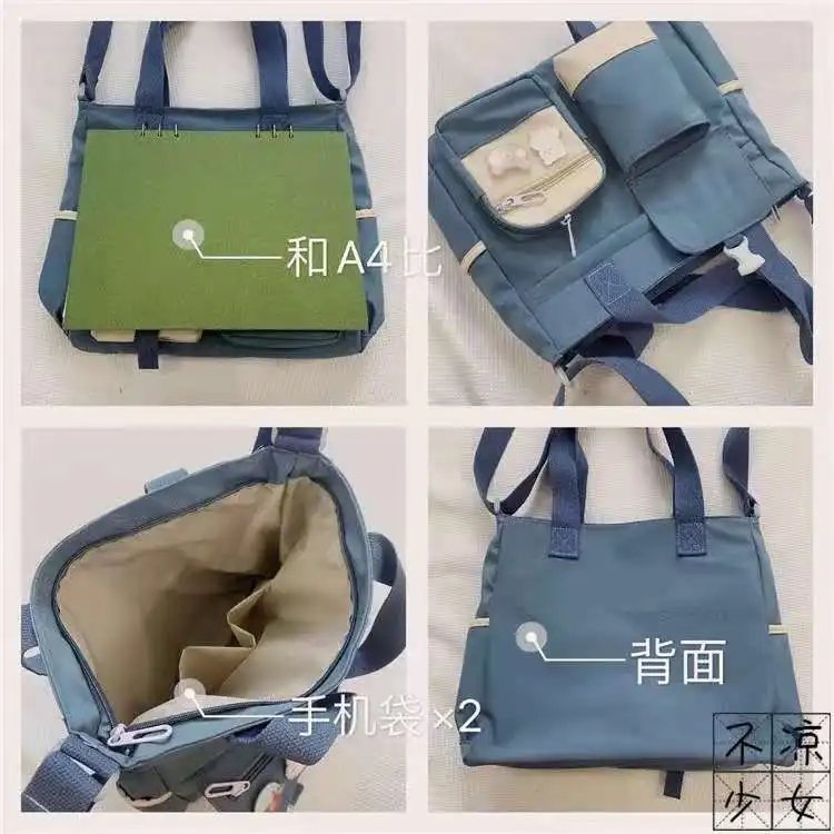 New Canvas Women Handbags Messenger Bag Youth Ladies Fashion Shoulder Tote Bag Versatile Female Crossbody Bags Pouch Pack Bolsas