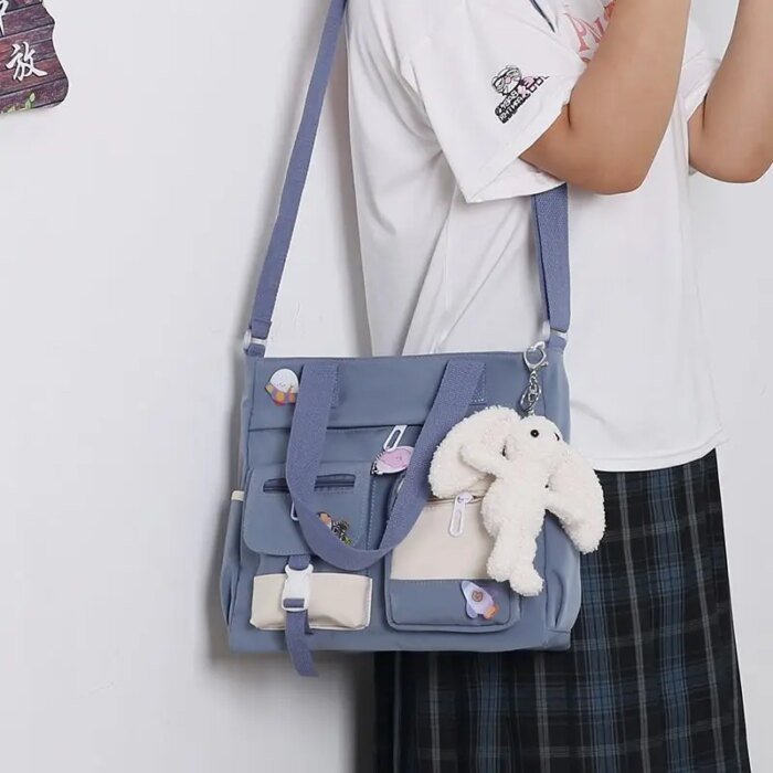 New Canvas Women Handbags Messenger Bag Youth Ladies Fashion Shoulder Tote Bag Versatile Female Crossbody Bags Pouch Pack Bolsas - Image 3