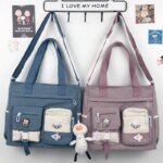 New Canvas Women Handbags Messenger Bag Youth Ladies Fashion Shoulder Tote Bag Versatile Female Crossbody Bags Pouch Pack Bolsas - Image 2