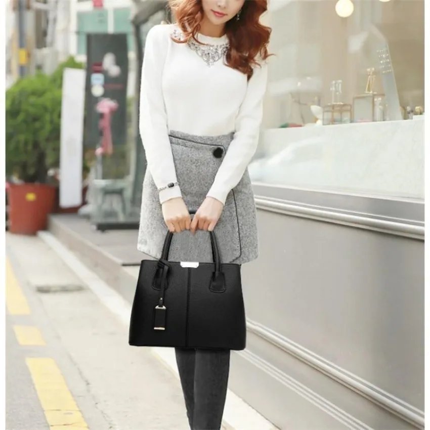 1 Pcs Women Leather Handbags Ladies Hand Bags Purse Fashion Shoulder Bags