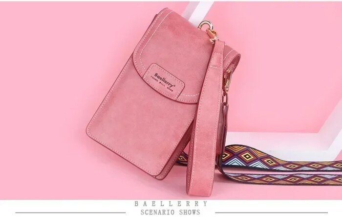 Korean edition phone bag New Baellerry fashion phone bag Buckle Crossbody Phone Bag Fashion Versatile Shoulder Bag - Image 5