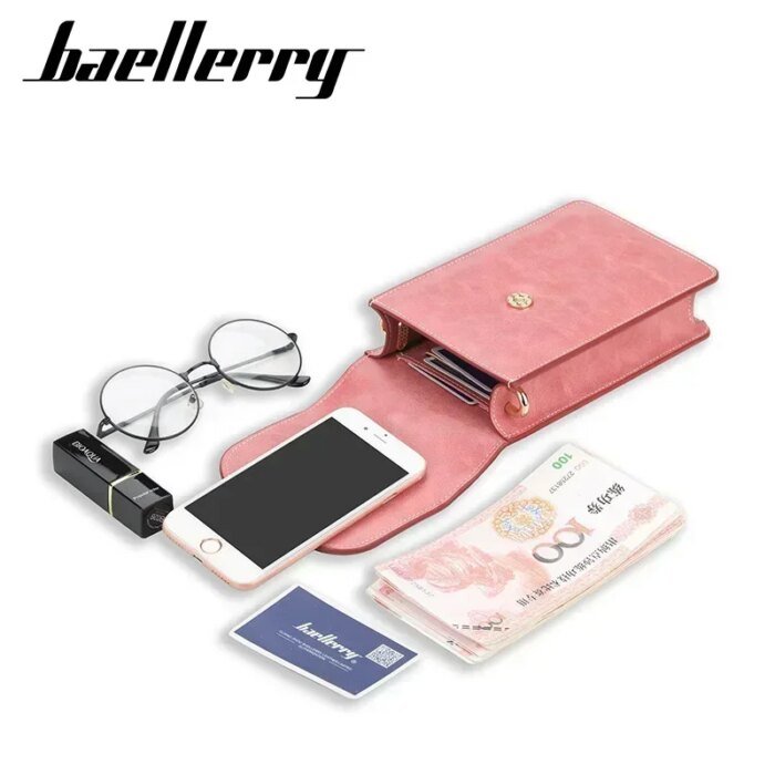 Korean edition phone bag New Baellerry fashion phone bag Buckle Crossbody Phone Bag Fashion Versatile Shoulder Bag - Image 2