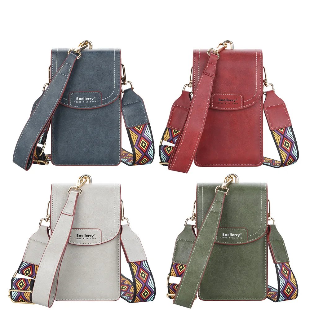 Korean edition phone bag New Baellerry fashion phone bag Buckle Crossbody Phone Bag Fashion Versatile Shoulder Bag