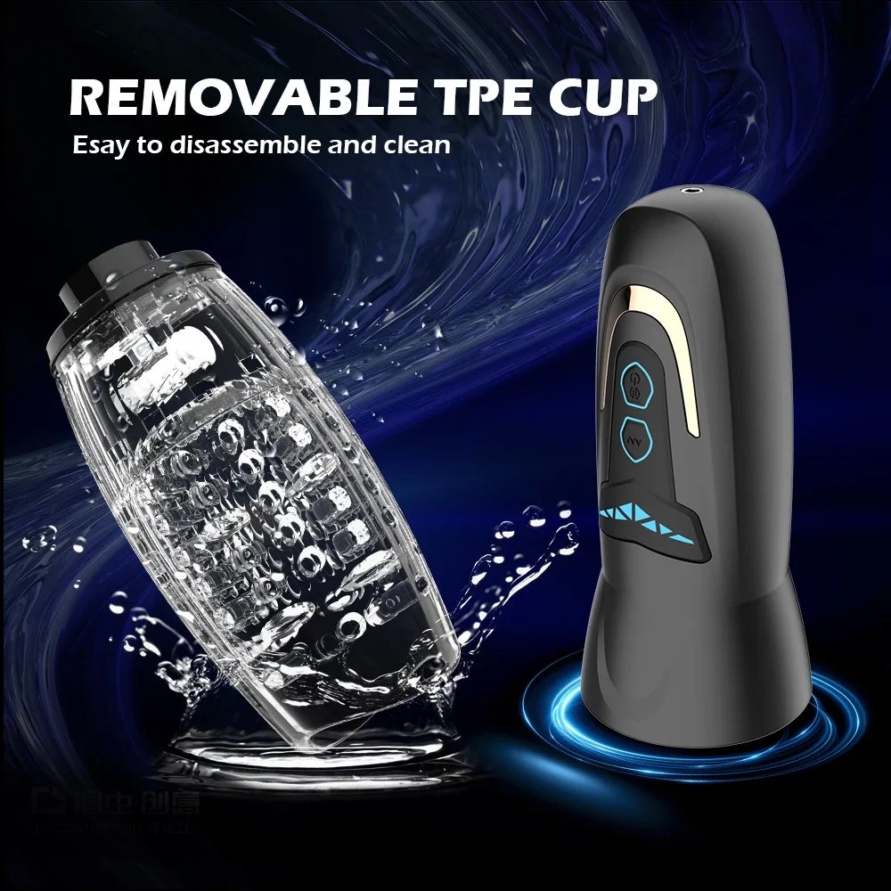 Automatic Telescopic Male Masturbator 7 Thrusting Rotating Modes Pocket Pussy Blowjob Sex Machine Penis Pump Piston Mastubator