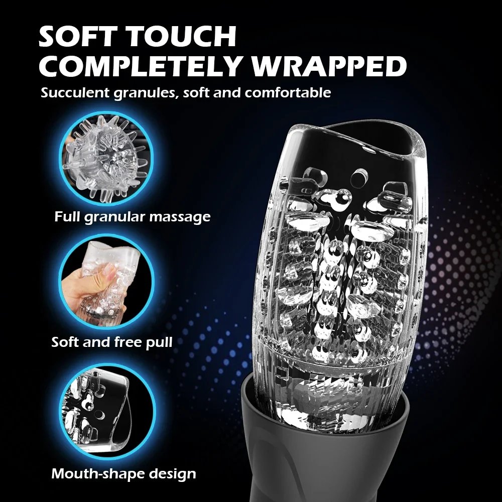 Automatic Telescopic Male Masturbator 7 Thrusting Rotating Modes Pocket Pussy Blowjob Sex Machine Penis Pump Piston Mastubator