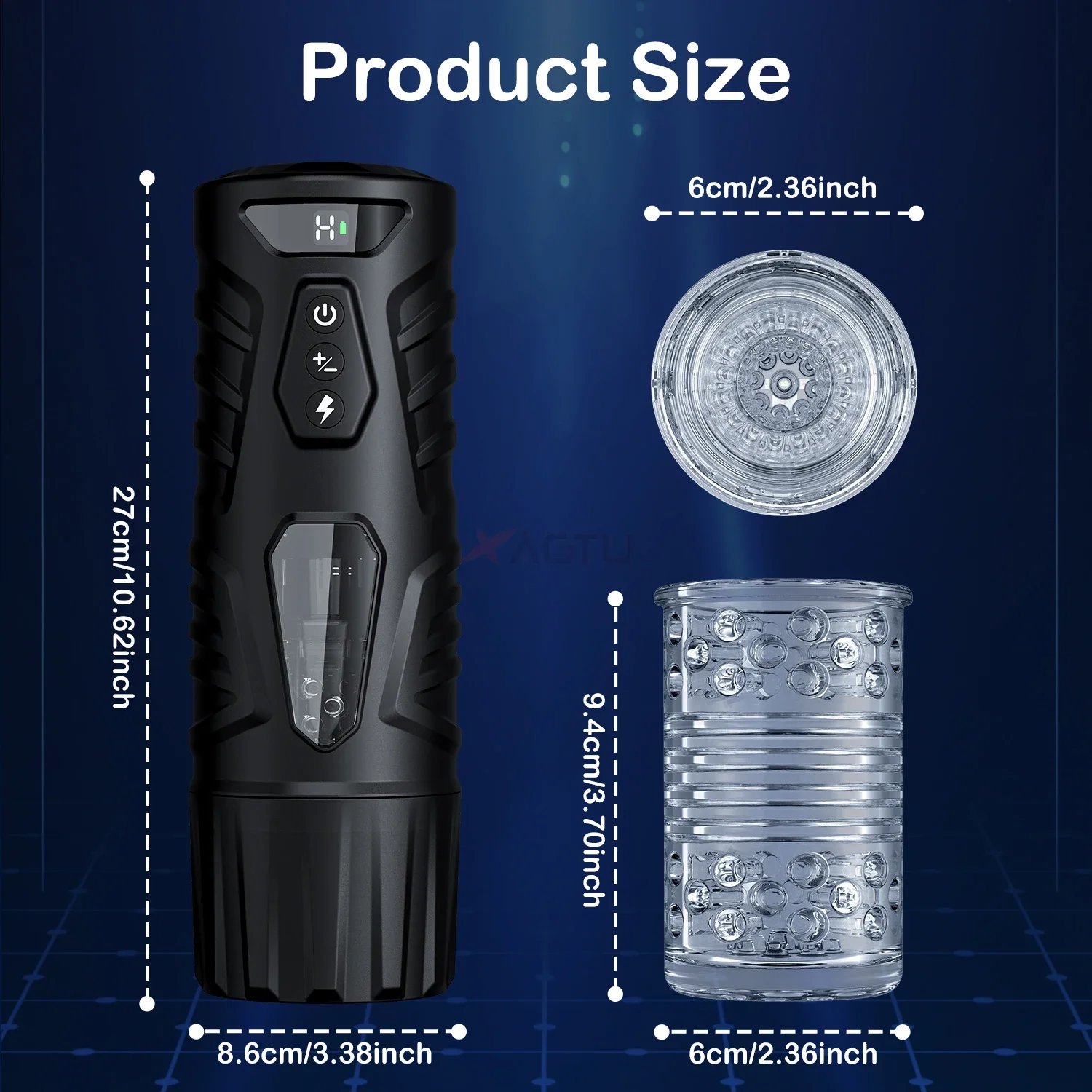 Automatic Telescopic Male Masturbator 7 Thrusting Rotating Modes Pocket Pussy Blowjob Sex Machine Penis Pump Piston Mastubator