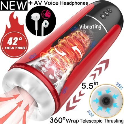 Automatic Male Masturbator Sex Toys for Men Male Thrusting Sucking Masturbation Tools Electric Penis Sex Machine Adult Products