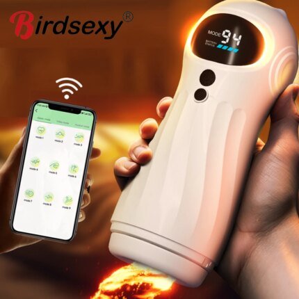 APP Remote Sucking Male Masturbator Cup Automatic Telescopic Vagina Blowjob Sucking Thrusting Masturbation Sex Toys for Men
