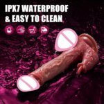 4 IN 1 Realistic Thrusting Dildo Women Heating Licking Penis vagina G-Spot Anal Vagina Penetration Sex Toys Vibrator Sex shop 18 - Image 2