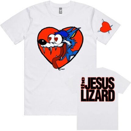 Rock Band The Jesus Lizard Tshirts Short Sleeve Cotton O-neck T-shirt for Male Hip Hop  Cartoon Printing T Shirt Men Women Tees