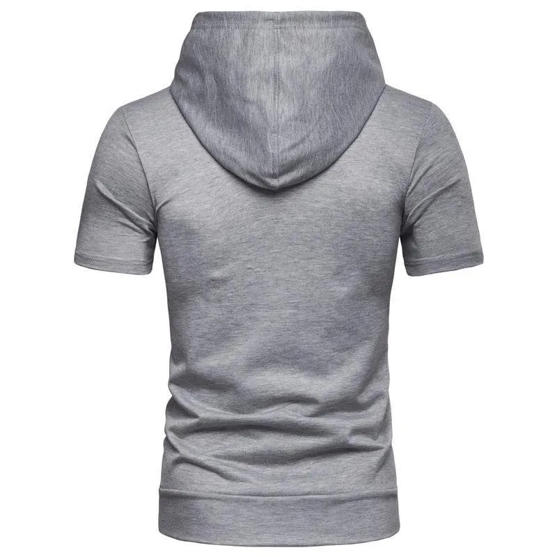 Men's Zipper Hooded ort Sve Cardigan Slim Fit Lightweight Summer Top Busin Casual Sle Hoodie T-irt by Bamboo Brand