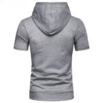 Men's Zipper Hooded ort Sve Cardigan Slim Fit Lightweight Summer Top Busin Casual Sle Hoodie T-irt by Bamboo Brand - Image 2