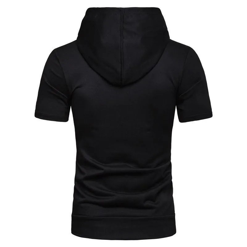 Men's Zipper Hooded ort Sve Cardigan Slim Fit Lightweight Summer Top Busin Casual Sle Hoodie T-irt by Bamboo Brand