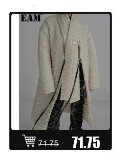 [EAM] Women White Ruffles Big Size Blouse New Stand Collar Sleeveless Loose Fit Shirt Fashion Tide Spring Summer 2025 1DF7975