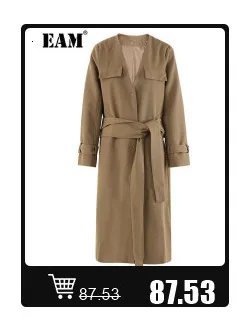 [EAM] Women White Ruffles Big Size Blouse New Stand Collar Sleeveless Loose Fit Shirt Fashion Tide Spring Summer 2025 1DF7975