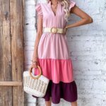 Fashion Women Straw Belt Casual Bohemian Wide Belt Summer Braided Waistbelt  Buckle Elastic Female Straw Waist Belt - Image 2