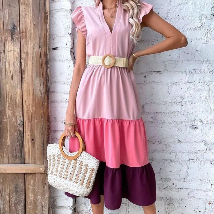 Fashion Women Straw Belt Casual Bohemian Wide Belt Summer Braided Waistbelt  Buckle Elastic Female Straw Waist Belt - Image 2