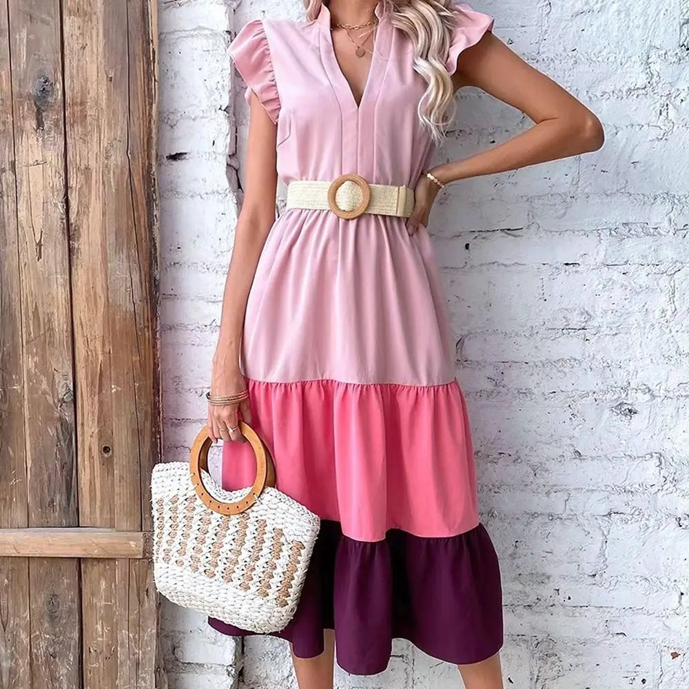 Fashion Women Straw Belt Casual Bohemian Wide Belt Summer Braided Waistbelt  Buckle Elastic Female Straw Waist Belt
