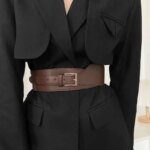 1pcs Belt Women Ins Wind Versatile Korean Version Black Dress Wide Waist Cincher Women Summer Outerwear Fashion Suit Decorative - Image 3