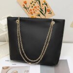 1PC PU Material Women's Shoulder Bag Tote Bag Large Capacity Casual Crossbody Bags - Image 3